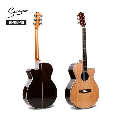 Smiger 40" Acoustic Guitar M-410-40 Cedar And Rosewood High-gloss Acoustic Guitar Musical Instrument