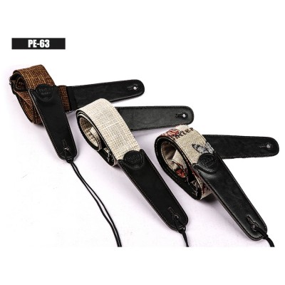 OEM wholesale best price personalized packaging woven guitar straps