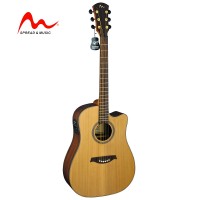 OEM manufacturer acoustic guitar top rosewood acoustic guitar with EQ SW-184DC