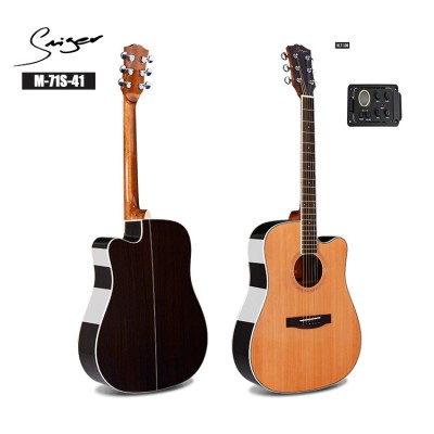 China Solid Cedar electric guitar acoustic