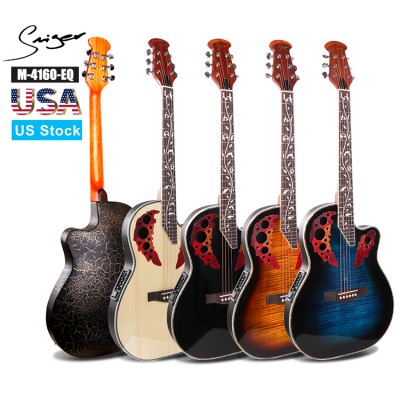 M-4160-EQ Smiger Brand chinese factory Ovation Guitar&Acoustic Electric Guitar&Electric Guitar