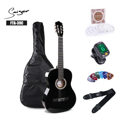 Smiger Chinese factory wholesale price affordable 39inch global classical guitar kit