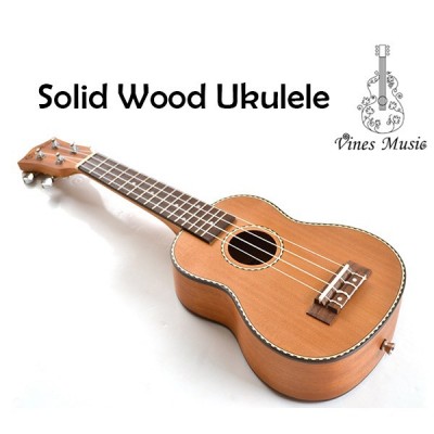 21 inch Soprano Solid Wood Ukulele Factory Customized Ukuleles