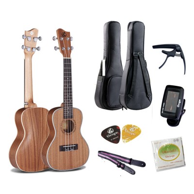 OEM factory hot sale hawaii wooden ukulele bundle pack