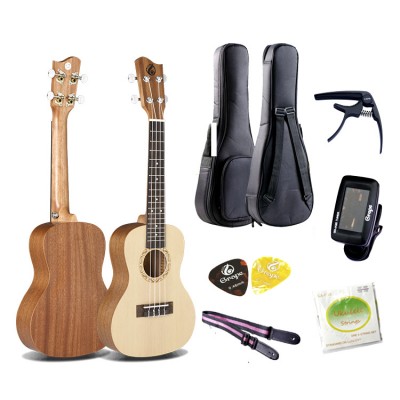 GKT-50-set Factory cheap price ukulele tenor with ukulele strap and bag